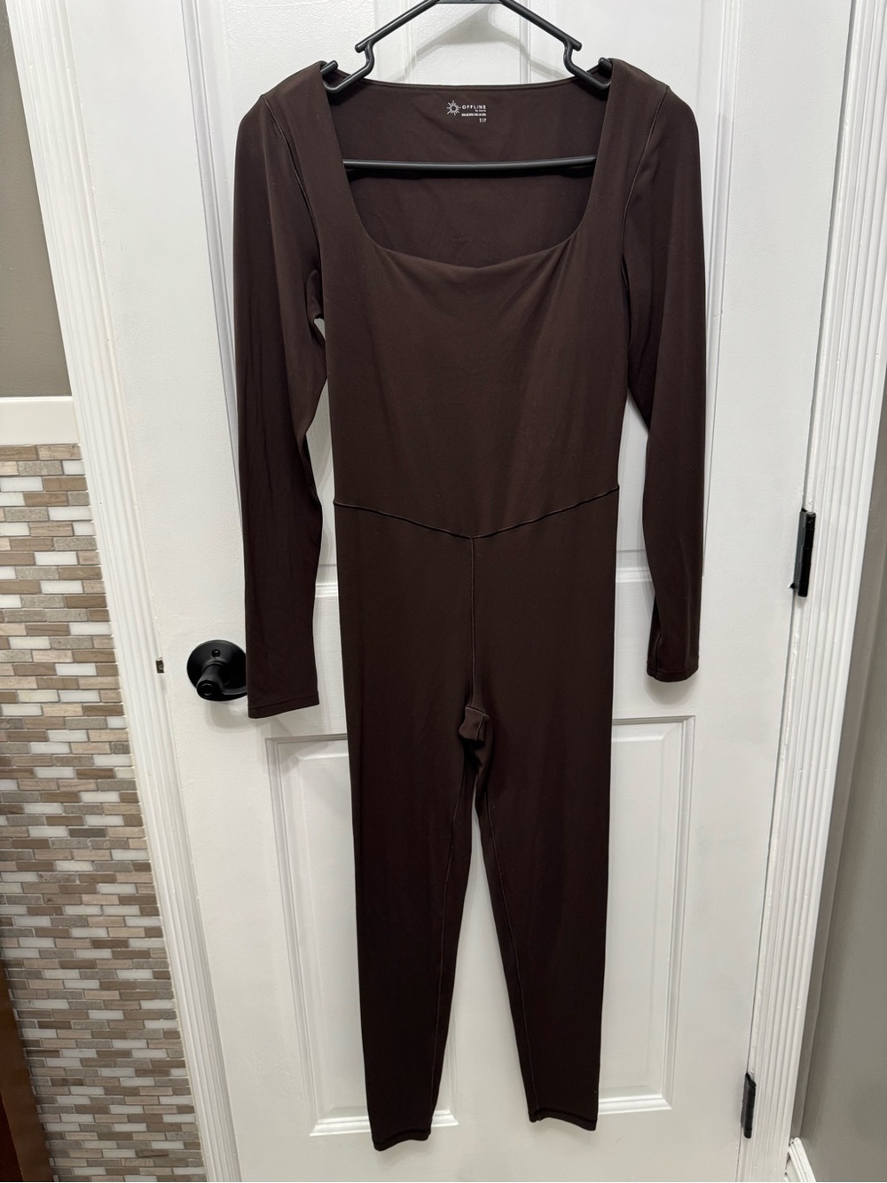 Offline by Aerie brown long sleeve jumpsuit